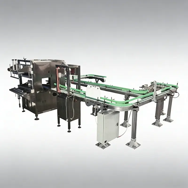 Flexible chain turn conveyor